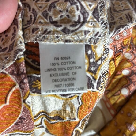 Vintage clues collection tiered patchwork floral bohemian shimmer dress 6 - Picture 8 of 8